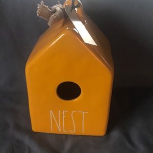 Rae Dunn - NEST - yellow birdhouse
